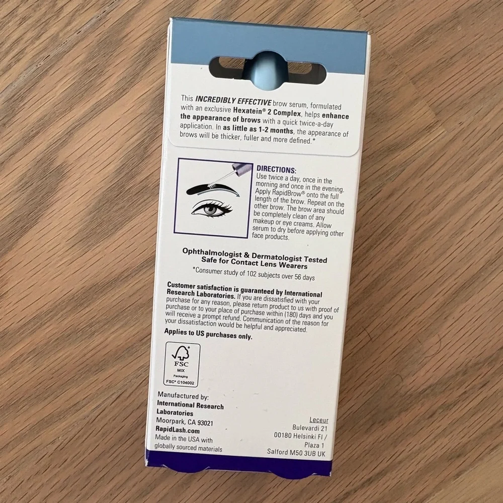 New RapidBrow Eyebrow Enhancing Serum